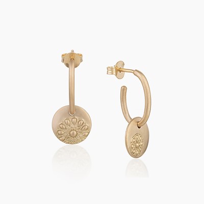 MY MUSE GLORY EMBOSSED MINI EARRINGS